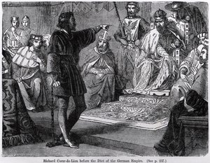 Richard Coeur de Lion before the Diet of the German Empire by English School